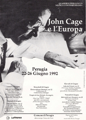 John Cage e l'Europa (poster)