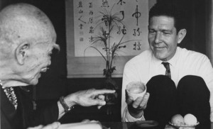 John Cage meets D.T. Suzuki in Japan, 1962.