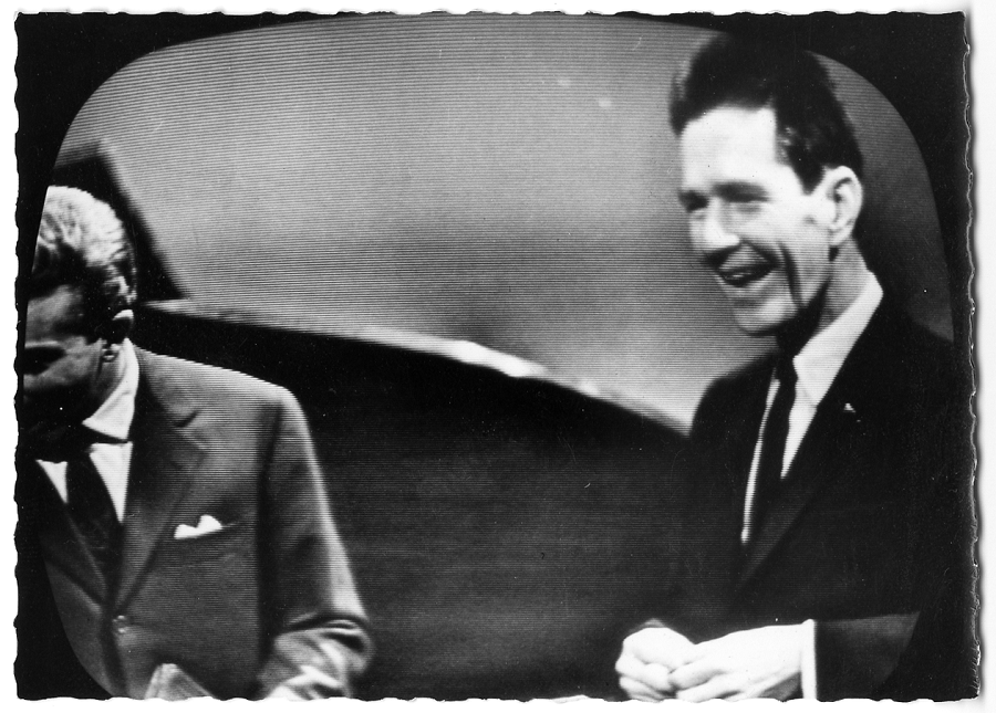 John Cage and Mike Bongiorno [John Cage Collection, Northwestern University (Evanston, IL