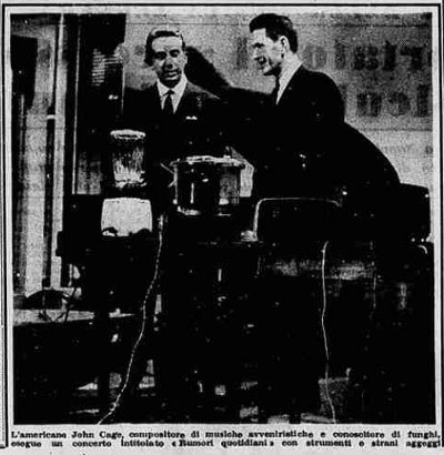 John Cage e Mike Bongiorno (La Stampa, 6 febbraio 1959)