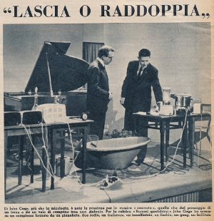 John Cage a Lascia o raddoppia? (Radiocorriere-Tv n°7, febbraio 1959) John Cage a Lascia o raddoppia? (Radiocorriere-Tv n°7, febbraio 1959)