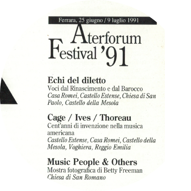 Aterforum (Ferrara) 1991